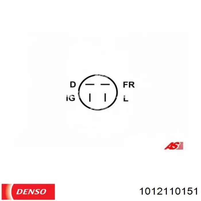1012110151 Denso Авто генератор