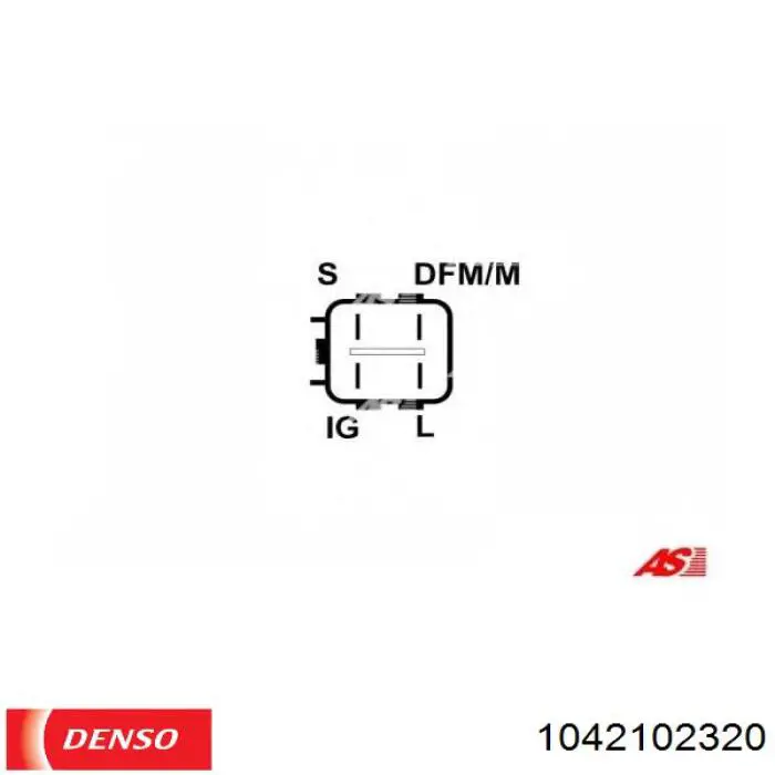 1042102320 Denso Авто генератор