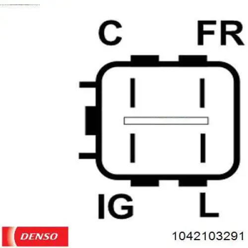 1042103291 Denso Авто генератор