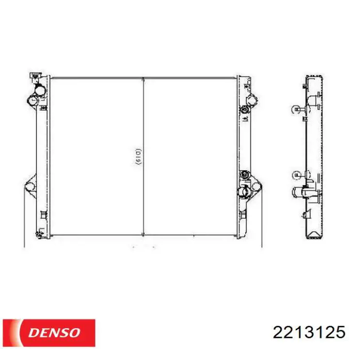 Радіатор основний Denso 2213125 ціна, від 218.60 USD