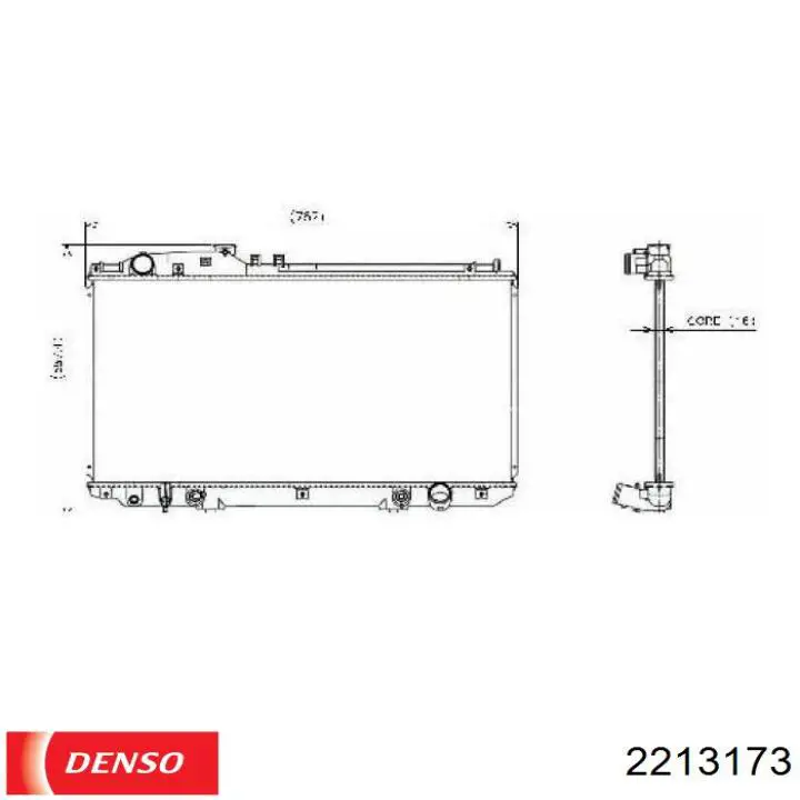 Радіатор основний Polcar 8021082 ціна, від 73.74 USD