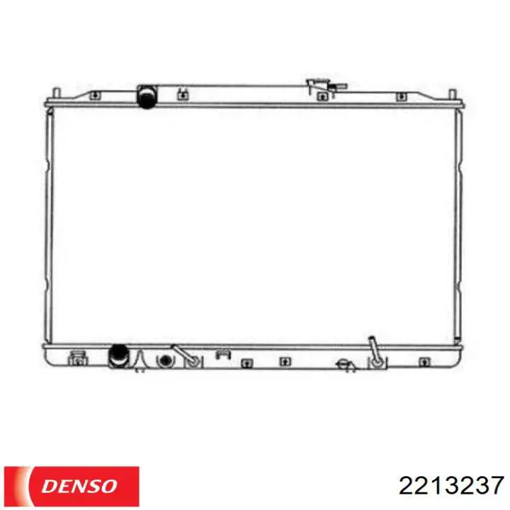 2213237 Denso Радіатор охолодження двигуна