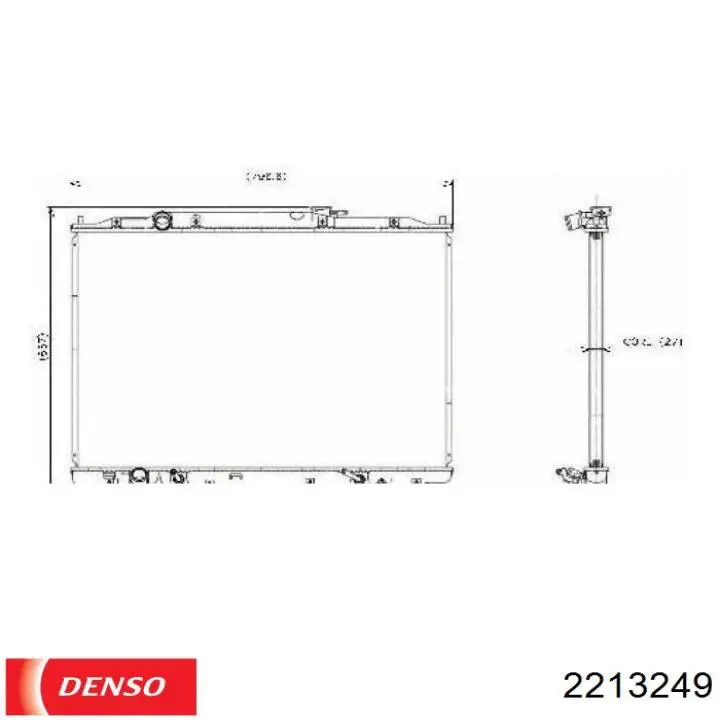 Радіатор 38P1081 Polcar
