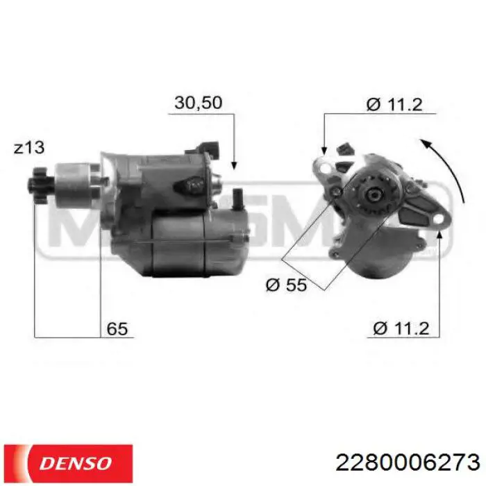 Стартер 2280006273 Denso