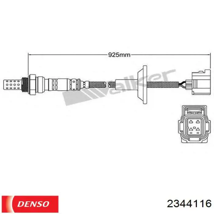 Купити 2344116 Denso Лямбдазонд, датчик кисню до каталізатора
