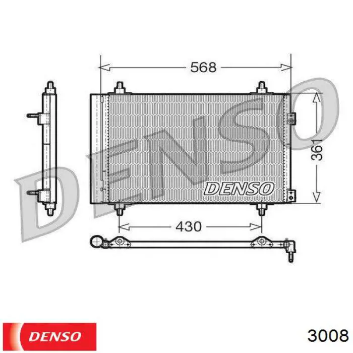 3008 Denso Свіча запалювання