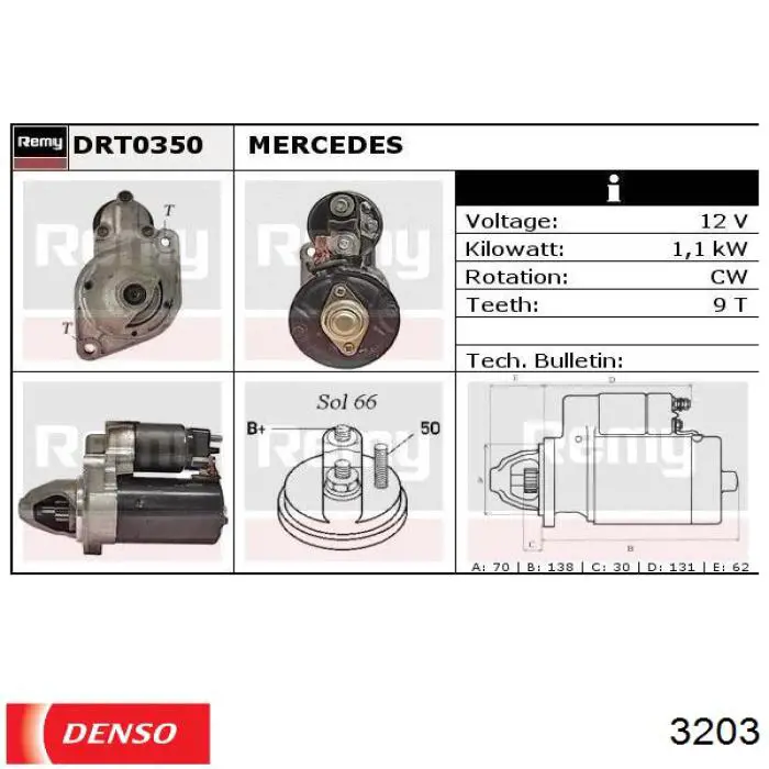 Свіча запалювання 3203 Denso