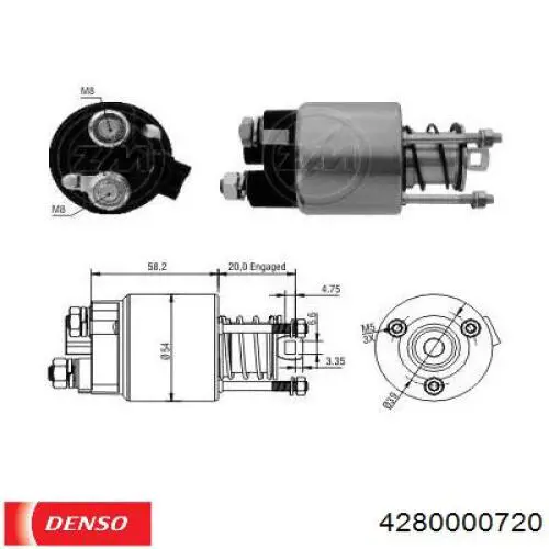 Стартер 4280000720 Denso