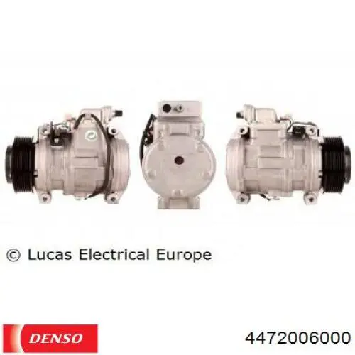 Компресор кондиціонера 4472006000 Denso