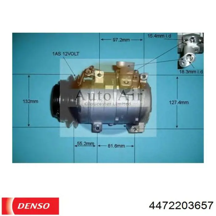 4472203657 Denso Компресор холодоагенту