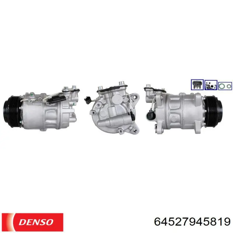 Компресор кондиціонера 64527945819 Denso