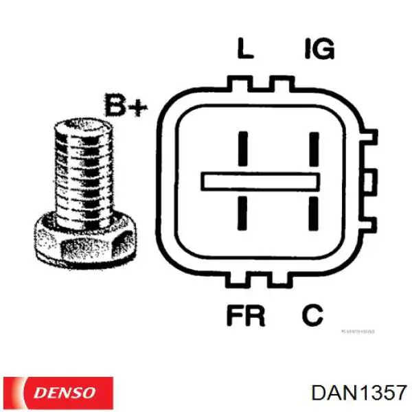 Генератор автомобільний Denso DAN1357