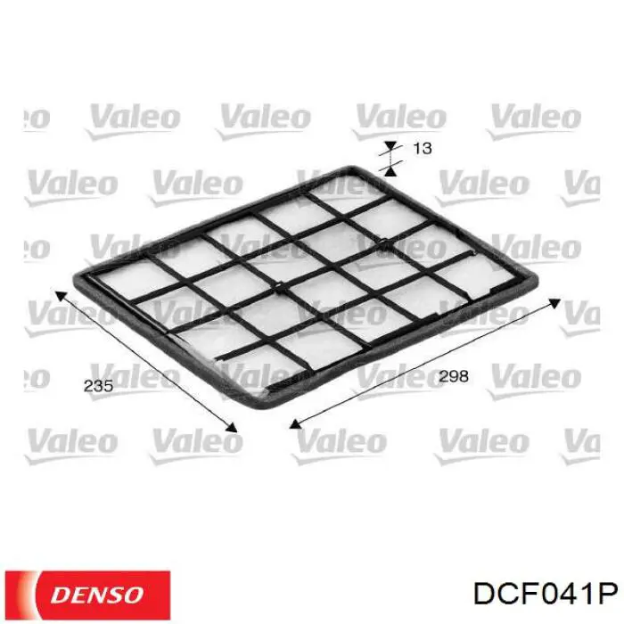 DCF041P Denso фільтр салону