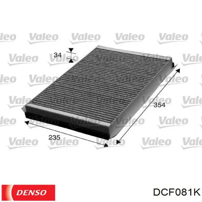 DCF081K Denso фільтр салону
