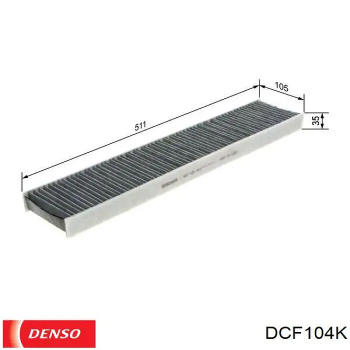 DCF104K Denso фільтр салону
