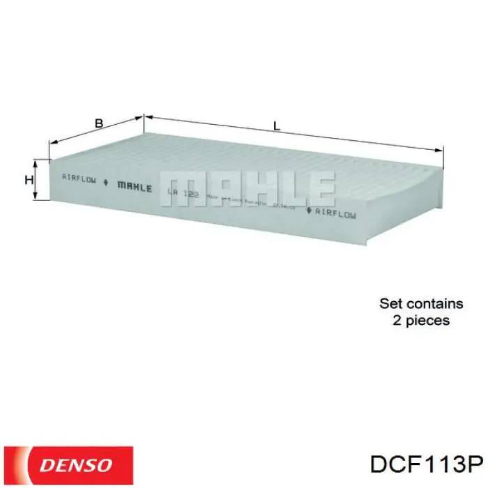 DCF113P Denso фільтр салону