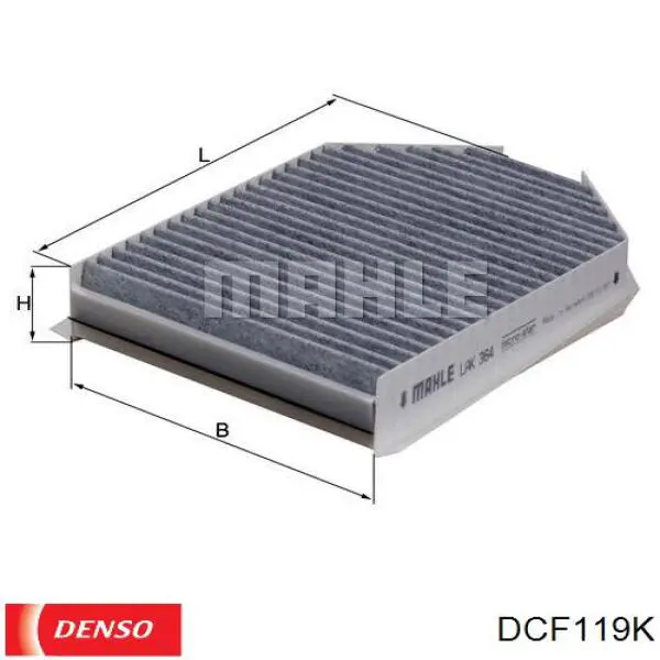 Фільтр повітряний обігрівача Denso DCF119K ціна, від 18.15 USD