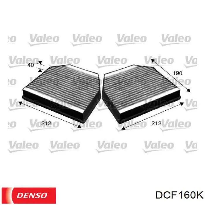 DCF160K Denso фільтр салону