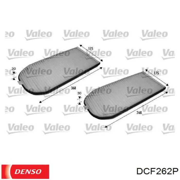 DCF262P Denso фільтр салону