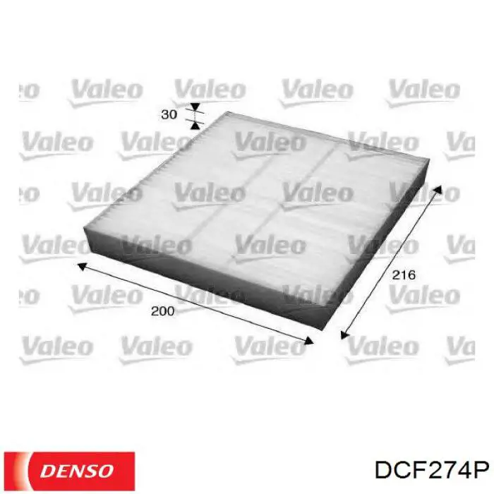 Купити DCF274P Denso Фільтр салону вугільний