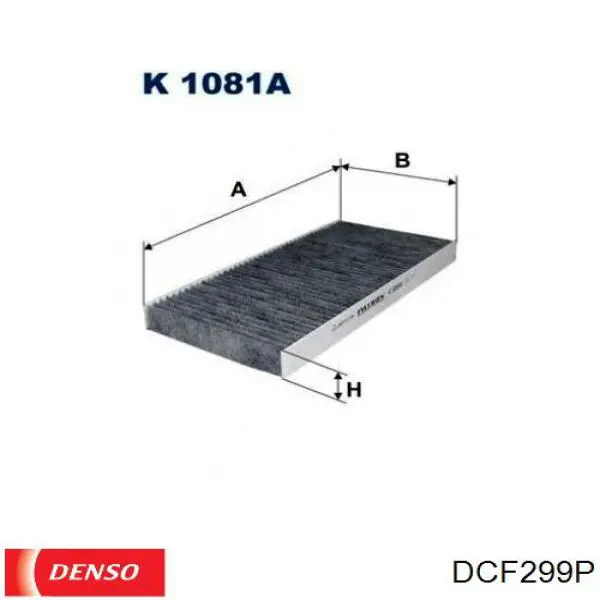 Фільтр повітряний обігрівача Denso DCF299P ціна, від 6.20 USD