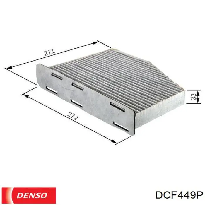 Купити DCF449P Denso Фільтр салону вугільний