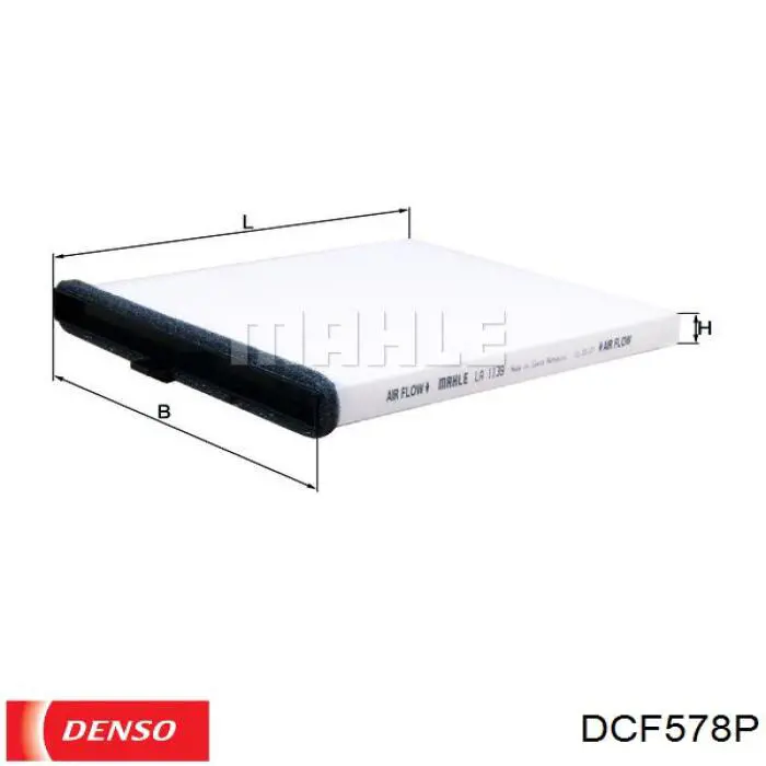 DCF578P Denso Внутрішньосалонний фільтр