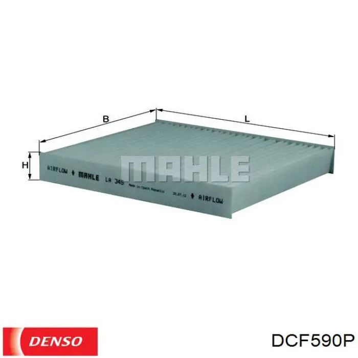 DCF590P Denso Внутрішньосалонний фільтр