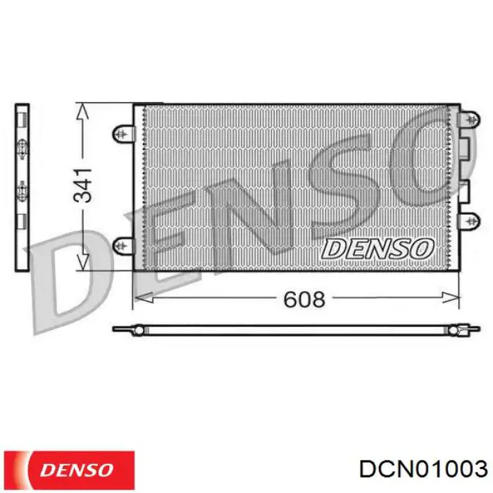 Радіатор кондиціонера DCN01003 Denso