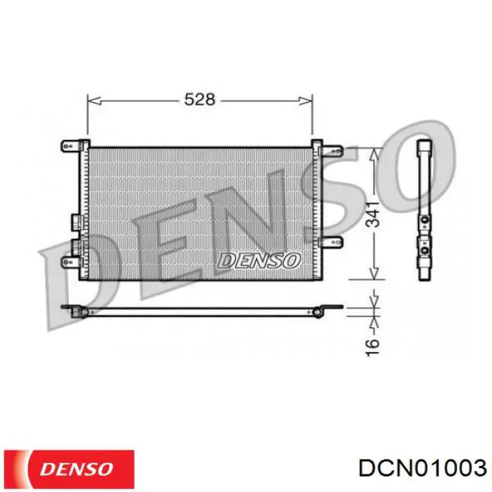 DCN01003 Denso радіатор кондиціонера