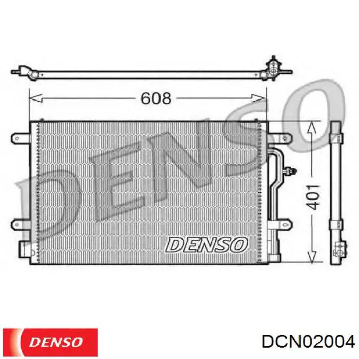 DCN02004 Denso радіатор кондиціонера