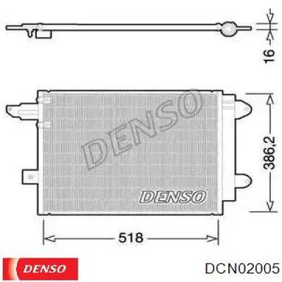 DCN02005 Denso радіатор кондиціонера