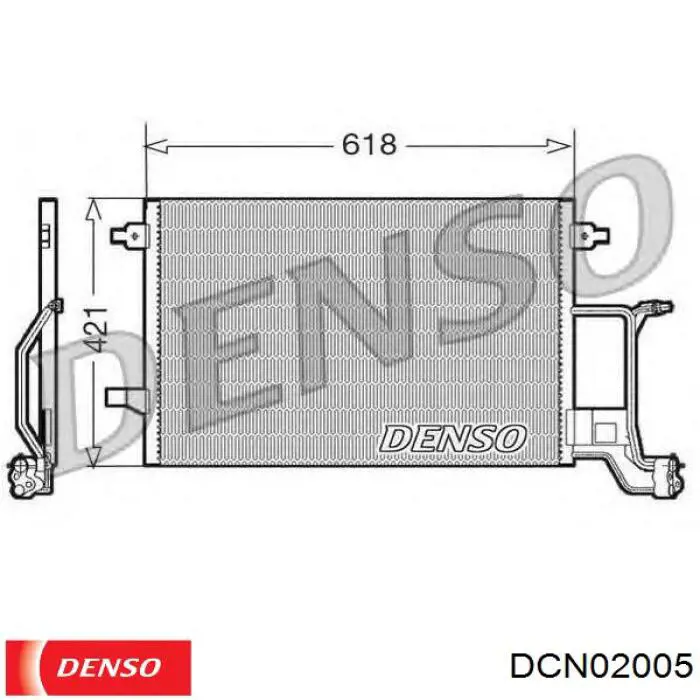 Конденсатор кондиціонера Denso DCN02005 ціна, від 71.53 USD