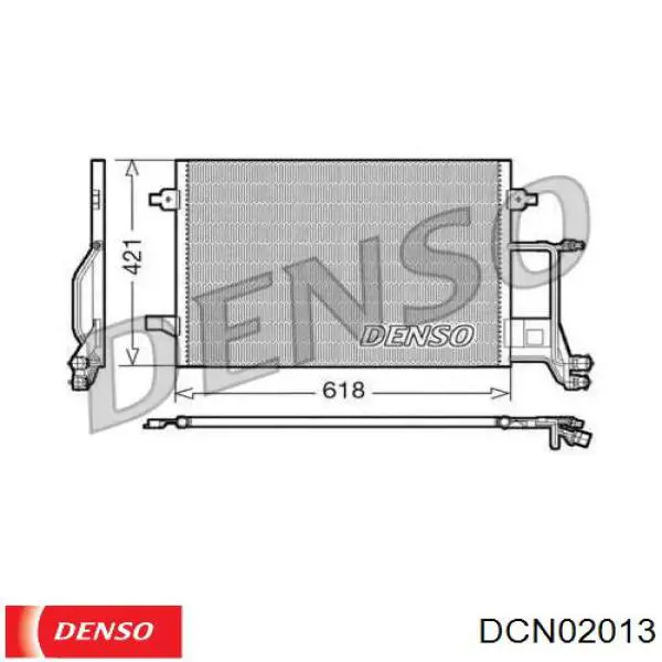 Радіатор кондиціонера DCN02013 Denso