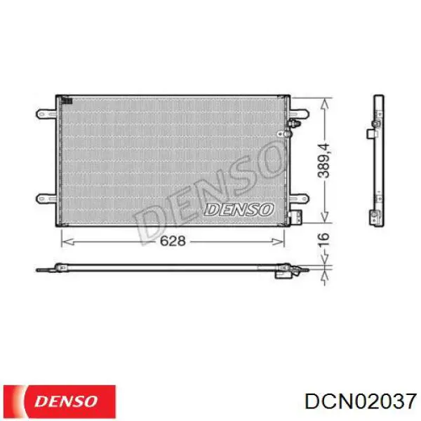 DCN02037 Denso радіатор кондиціонера
