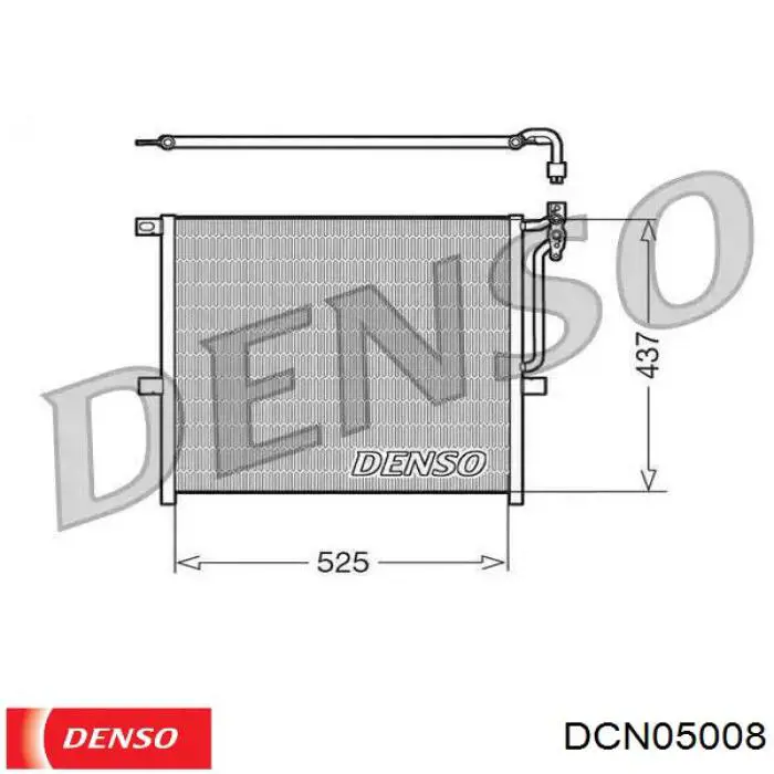 Конденсатор кондиціонера Denso DCN05008 ціна, від 59.68 USD