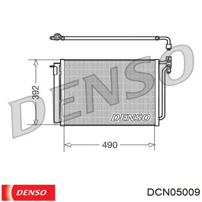 Радіатор кондиціонера DCN05009 Denso