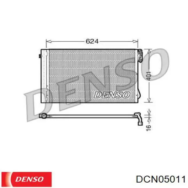 DCN05011 Denso радіатор кондиціонера