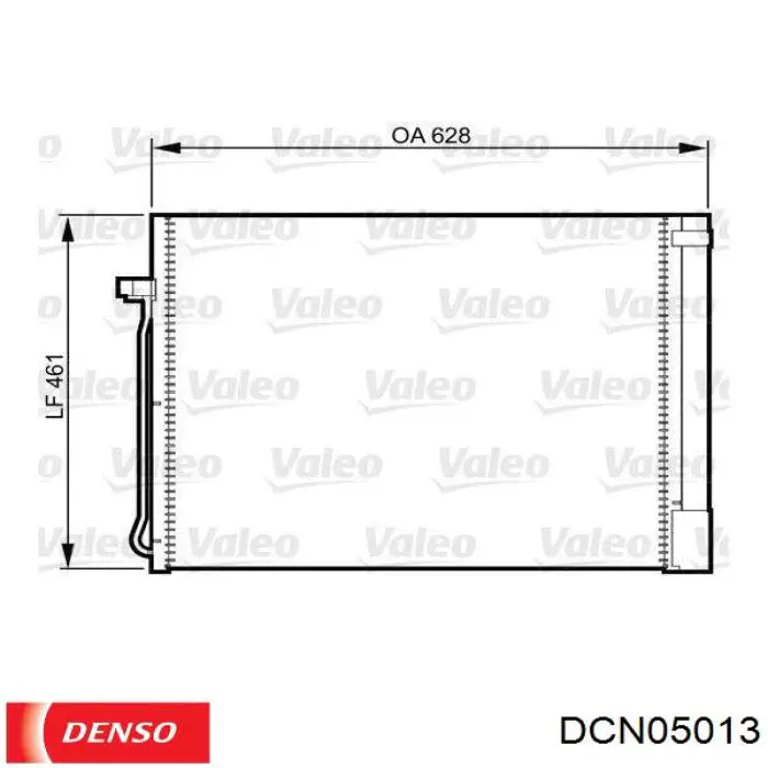Купити DCN05013 Denso Радіатор системи охолодження кондиціонера