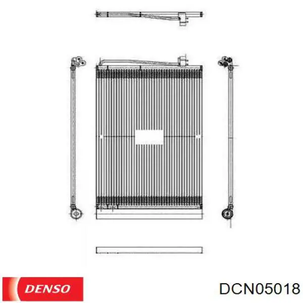 Радіатор кондиціонера DCN05018 Denso