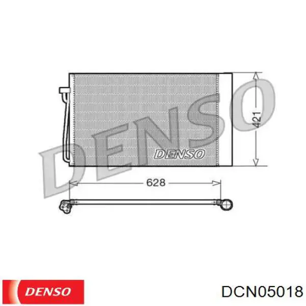 DCN05018 Denso радіатор кондиціонера