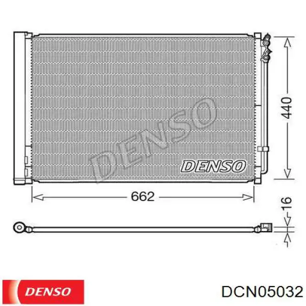 Конденсатор кондиціонера Denso DCN05032 ціна, від 80.26 USD