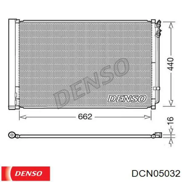 DCN05032 Denso радіатор кондиціонера