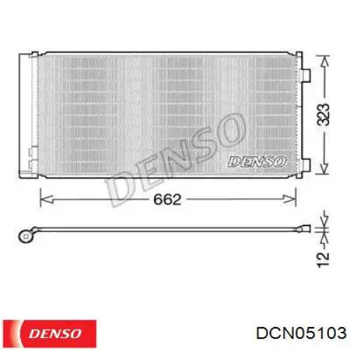 DCN05103 Denso радіатор кондиціонера