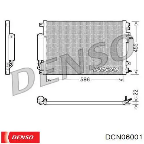 DCN06001 Denso радіатор кондиціонера