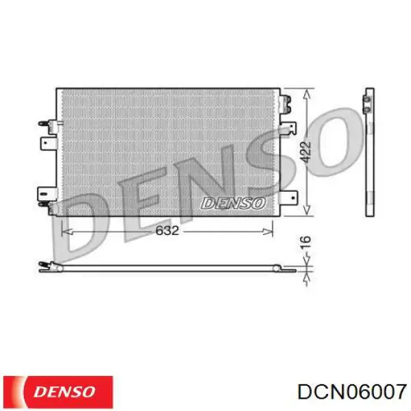 DCN06007 Denso радіатор кондиціонера