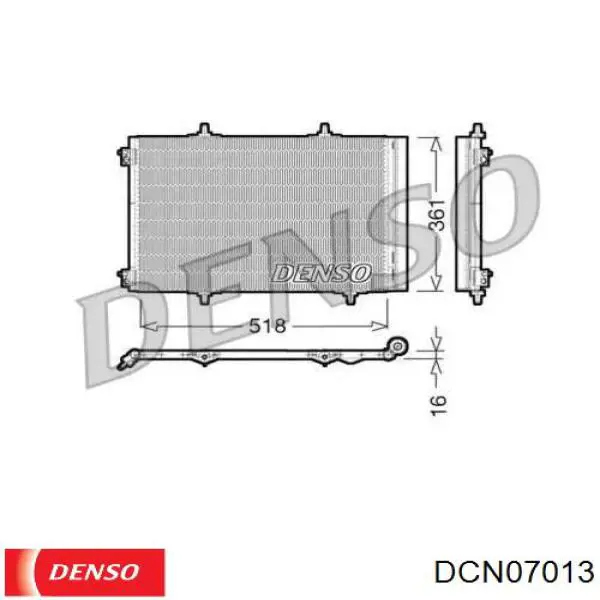 DCN07013 Denso радіатор кондиціонера