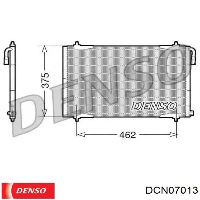 Радіатор кондиціонера DCN07013 Denso