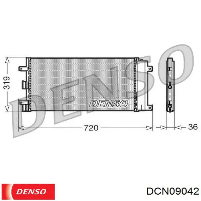 DCN09042 Denso радіатор кондиціонера
