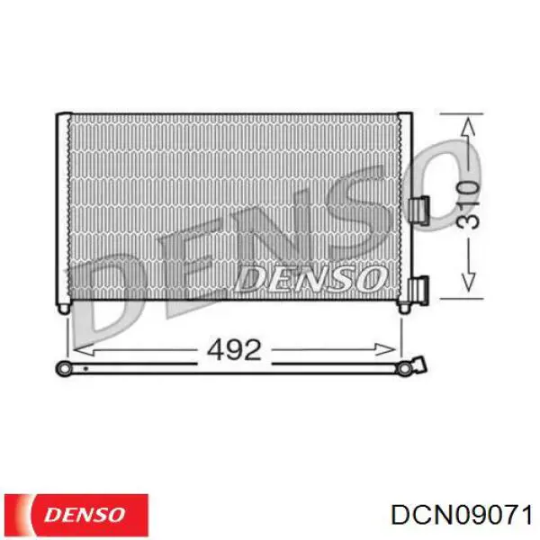 DCN09071 Denso радіатор кондиціонера